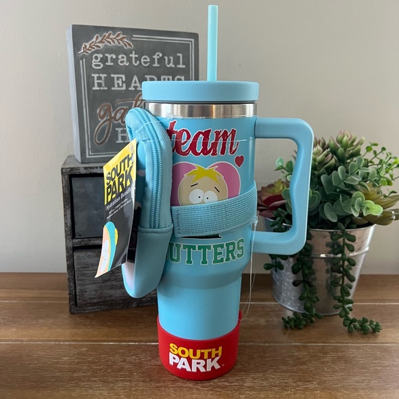 South Park Other - New South Park Butters Stainless 40oz Tumbler with Boot and Pouch